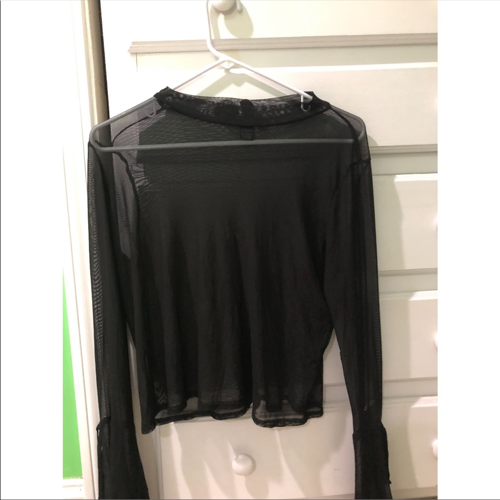 See through black top